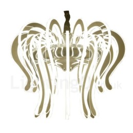 モダンコンテンポラリー 20 ライト スチール シャンデリア アクリル シェード付き