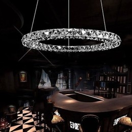 クリスタルペンダント照明 モダンシングル 3面 K9 クリスタル 屋内天井照明 ランプ器具