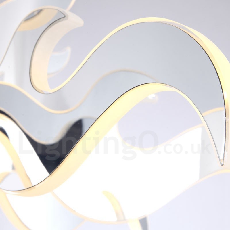 調光可能なモダンコンテンポラリー12ライトスチールシャンデリア、アクリルシェード付き