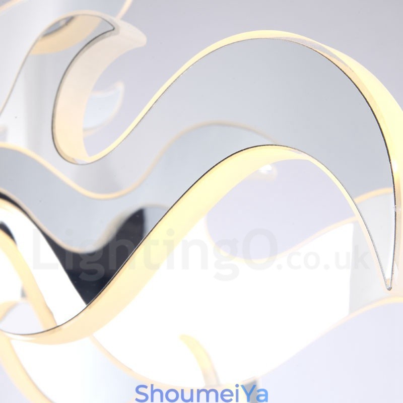 調光可能なモダンコンテンポラリー9ライトスチールシャンデリア、アクリルシェード付き