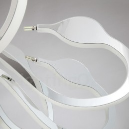 調光可能なモダンコンテンポラリー10ライトスチールシャンデリア、アクリルシェード付き