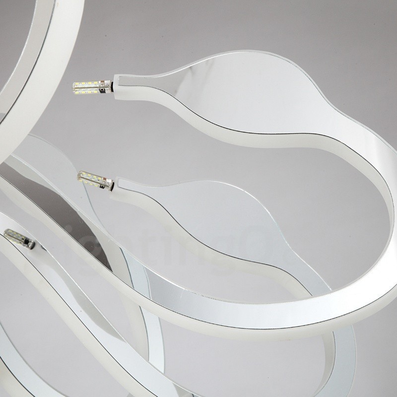 調光可能なモダンコンテンポラリー10ライトスチールシャンデリア、アクリルシェード付き