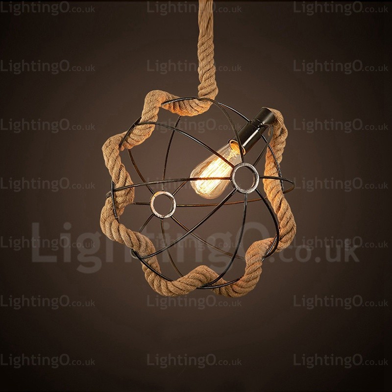 1 ライト カントリー ラスティック ヴィンテージ レトロ ペンダント ライト