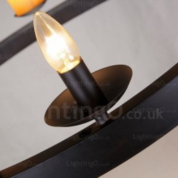 8 灯ヴィンテージ レトロ ペンダント ライト 大理石シェード付き