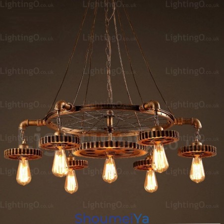 7 ライト ヴィンテージ レトロ ペンダント ライト