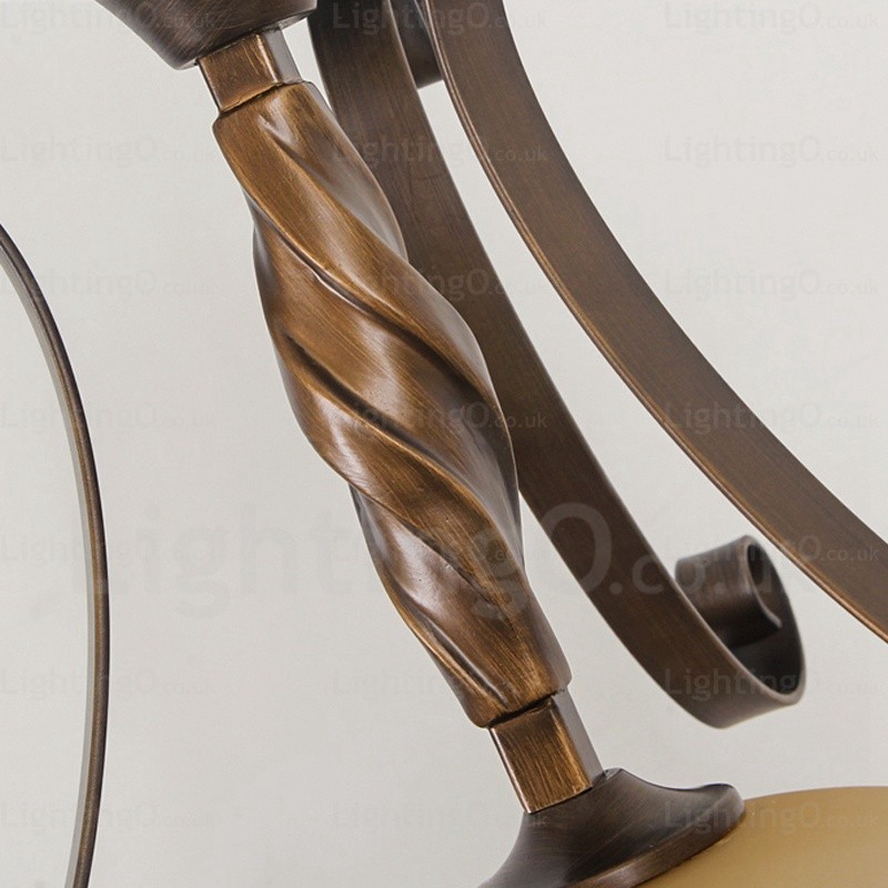 ガラスシェード付き1灯カントリーラスティックペンダントライト