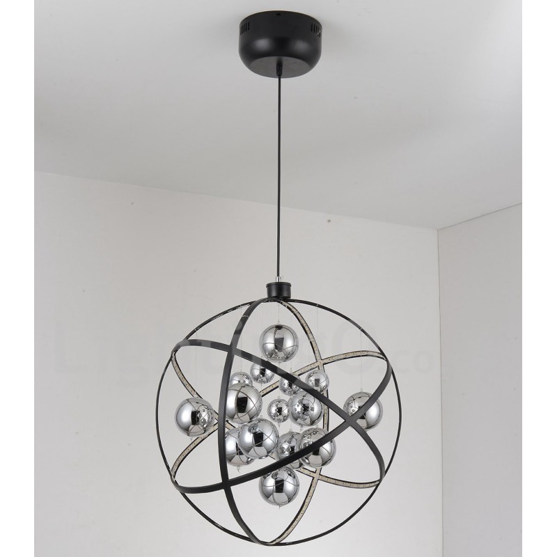 直径50CM 80CM ヴィンテージ グローブ シャンデリア ラスティカラー ペンダントライト