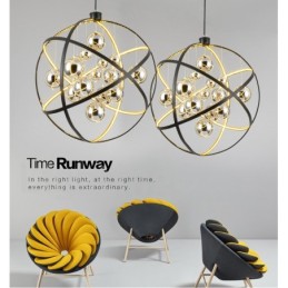 直径50CM 80CM ヴィンテージ グローブ シャンデリア ラスティカラー ペンダントライト