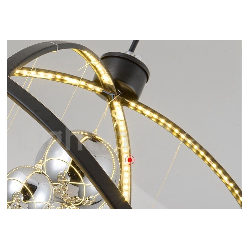 直径50CM 80CM ヴィンテージ グローブ シャンデリア ラスティカラー ペンダントライト