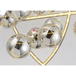 直径50CM 80CM ヴィンテージ グローブ シャンデリア ラスティカラー ペンダントライト