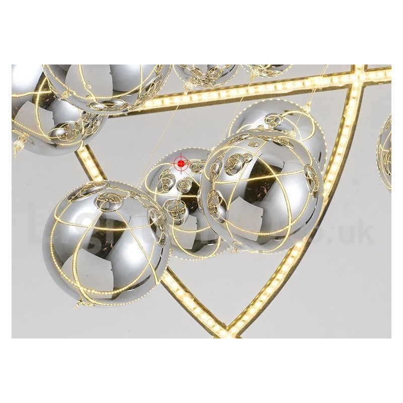 直径50CM 80CM ヴィンテージ グローブ シャンデリア ラスティカラー ペンダントライト