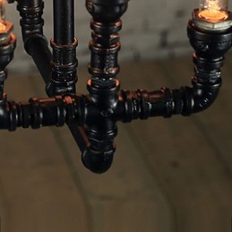 シャンデリア ミニスタイル 素朴なロッジ レトロ メタル