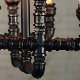 シャンデリア ミニスタイル 素朴なロッジ レトロ メタル