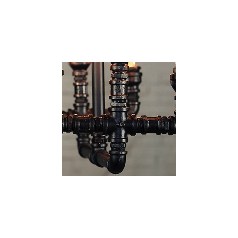 シャンデリア ミニスタイル 素朴なロッジ レトロ メタル