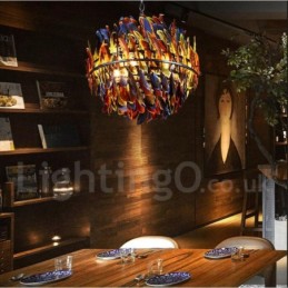 レトロなスチール照明店のペンダントシャンデリアライト