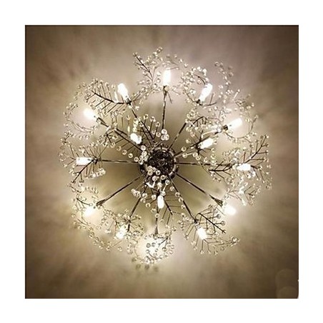 ステンレススチールエッチング落葉樹クリスタル天井ライト