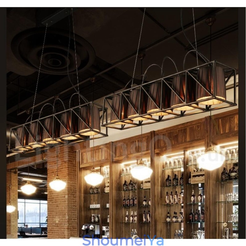 インダストリアルスタイルのスチール照明ストアペンダントシャンデリアライト