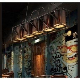 インダストリアルスタイルのスチール照明ストアペンダントシャンデリアライト