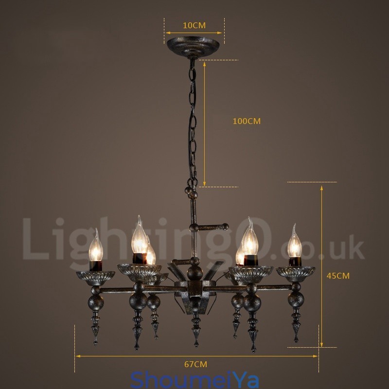 インダストリアルスタイルのスチール照明ストアペンダントシャンデリアライト