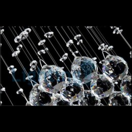 モダンコンテンポラリーシャンデリア フラッシュマウントペンダントフィクスチャ クリスタルレインドロップライト