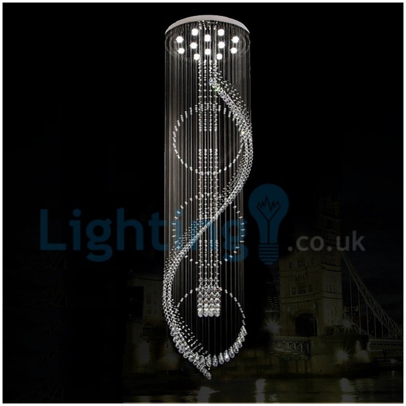 モダンコンテンポラリーシャンデリア フラッシュマウントペンダントフィクスチャ クリスタルレインドロップライト