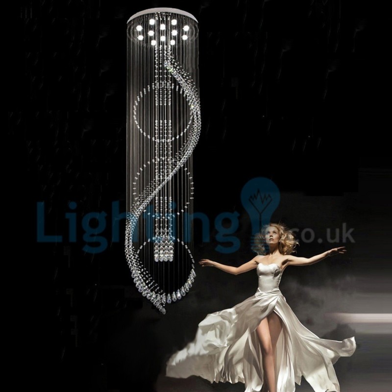 モダンコンテンポラリーシャンデリア フラッシュマウントペンダントフィクスチャ クリスタルレインドロップライト