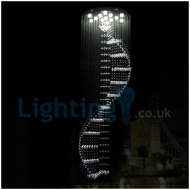 モダンコンテンポラリーシャンデリア フラッシュマウントペンダントフィクスチャ クリスタルレインドロップライト