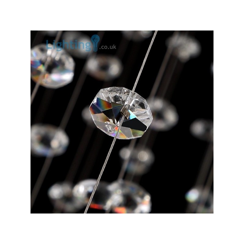 クリスタルシャンデリア モダン バードネスト ラグジュアリー デュプレックス シーリングランプ