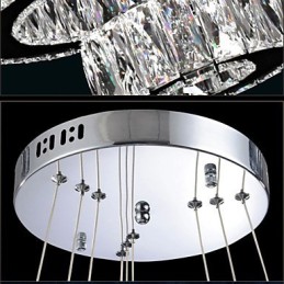 クリスタルシャンデリアライト モダン照明 2リング D2040 K9 大型クリスタルホーム天井照明器具