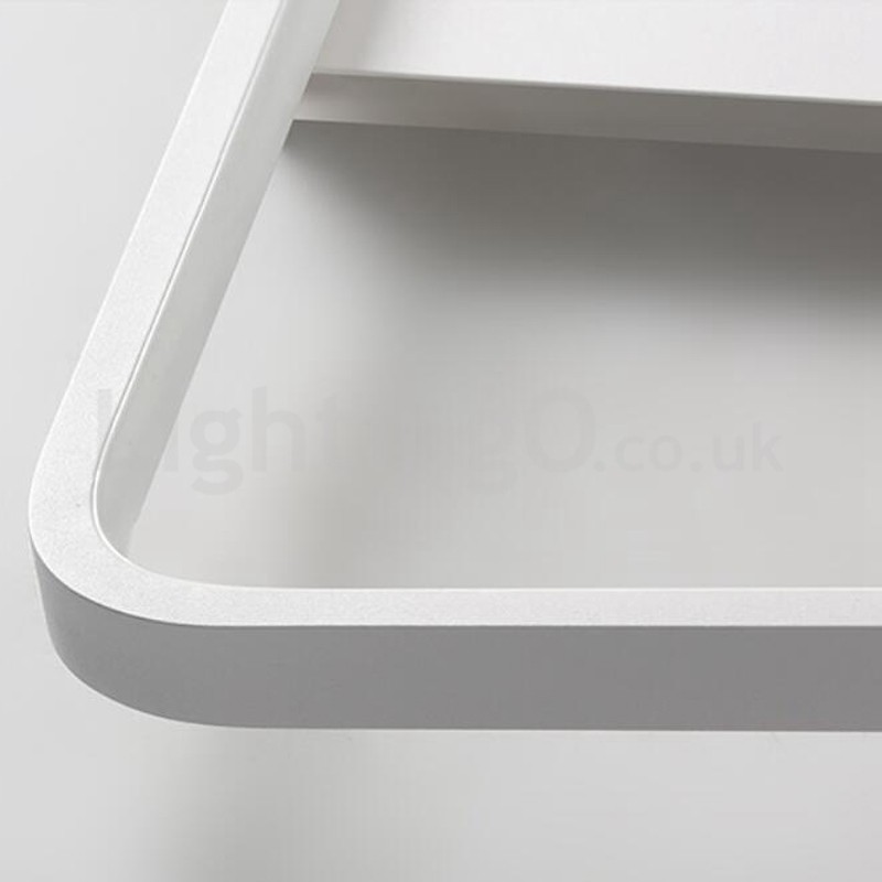 モダンミニマリスト超薄型5cmアルミスクエアフラッシュマウント天井ライト