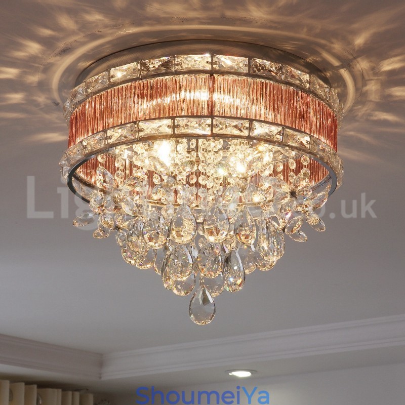 今年のモダンファッションクリスタルフラッシュマウント天井照明