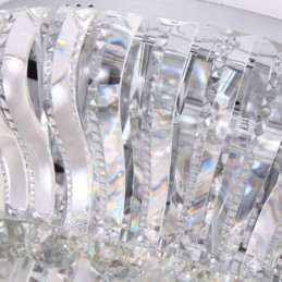 現代モダン 38cm 57cm ラウンド フラッシュマウント クリスタル シーリングライト