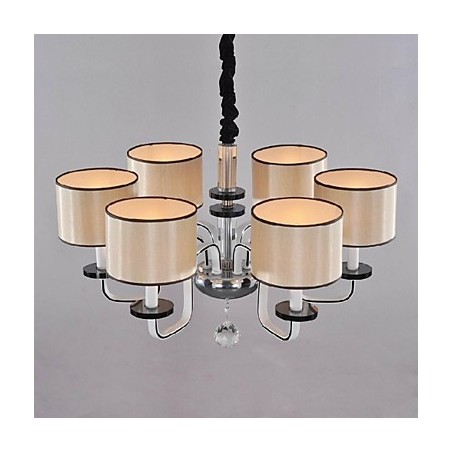 モダンコンテンポラリークリスタルクロームメタルシャンデリア