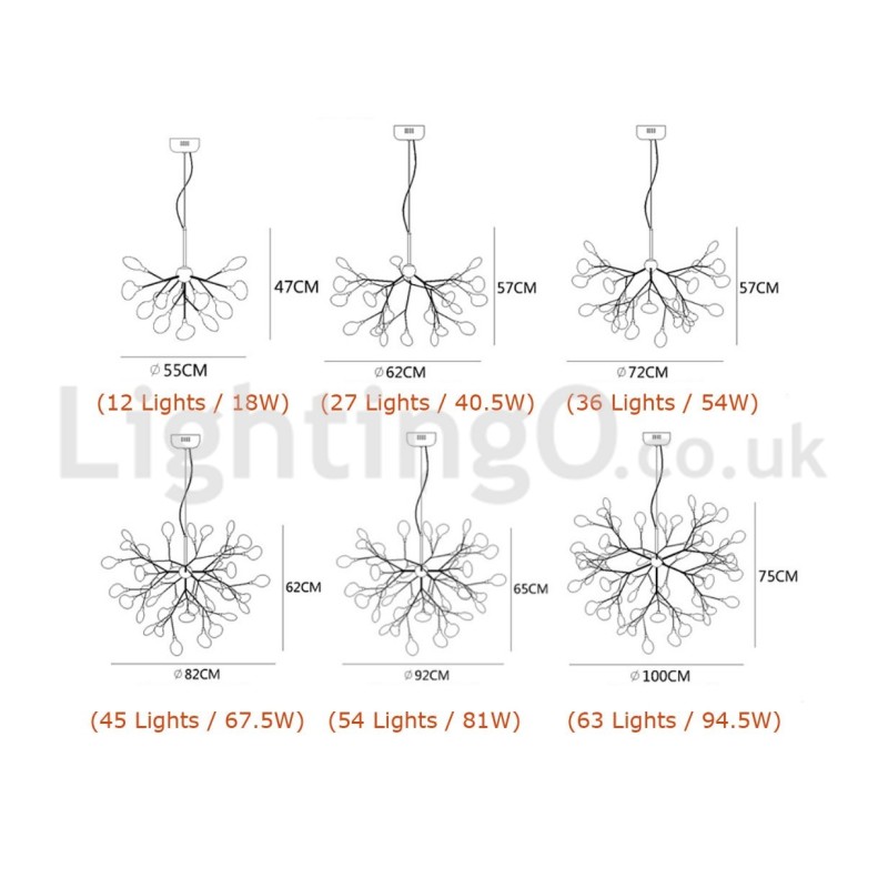 ポストモダン ホタル シャンデリア