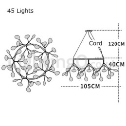 高級ポストモダンラウンドホタルシャンデリア