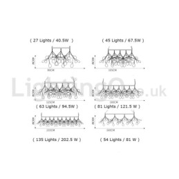 高級ポストモダンラウンドホタルシャンデリア