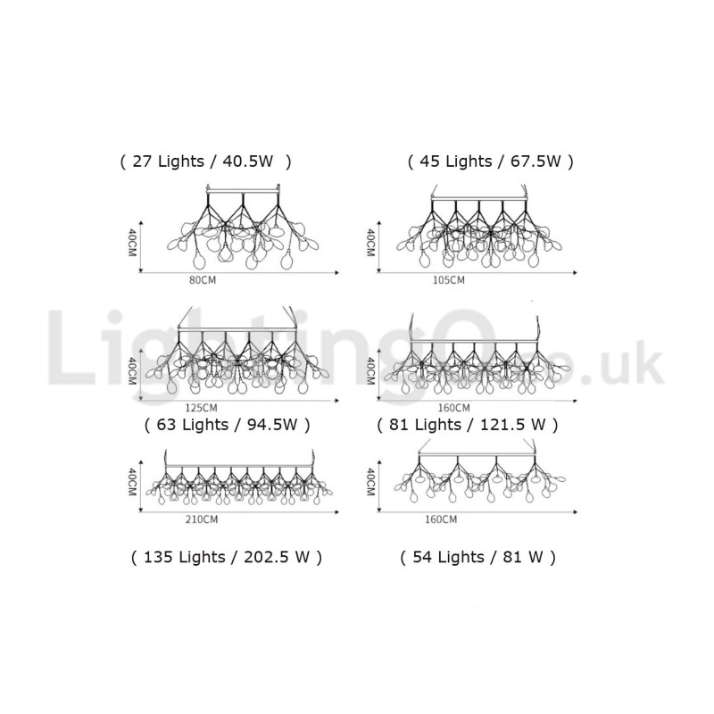 高級ポストモダンラウンドホタルシャンデリア