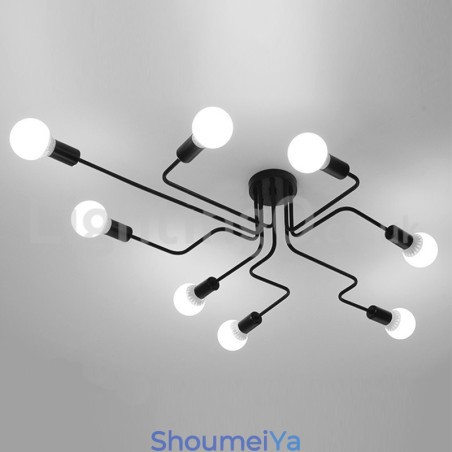 田舎風のフラッシュマウント天井照明