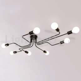 田舎風のフラッシュマウント天井照明