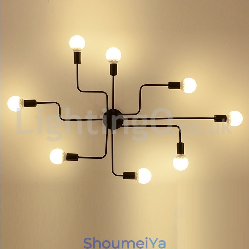 田舎風のフラッシュマウント天井照明