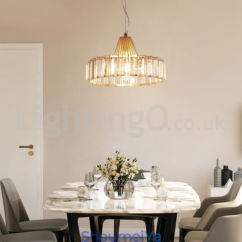 北欧シングルヘッドクリスタルペンダントライト