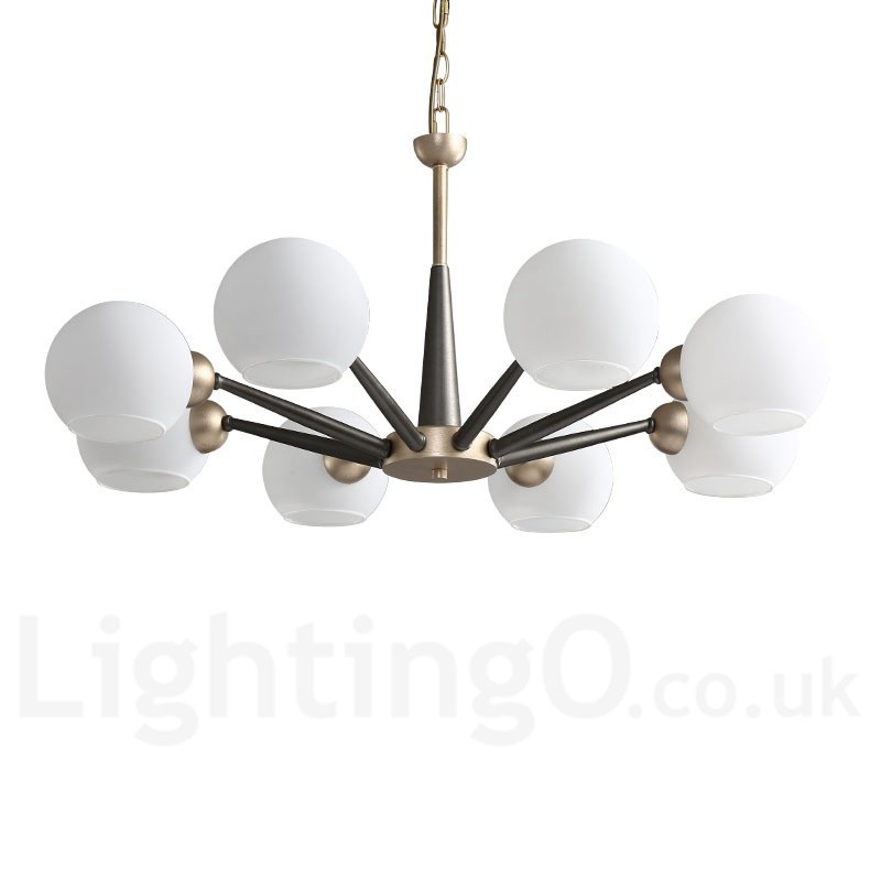 レトロ ヴィンテージ マジック ビーン 素朴なシャンデリア マルチカラー ガラスシェード付き