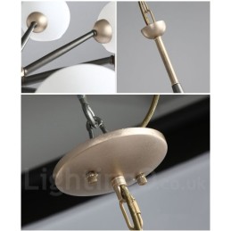 レトロ ヴィンテージ マジック ビーン 素朴なシャンデリア マルチカラー ガラスシェード付き