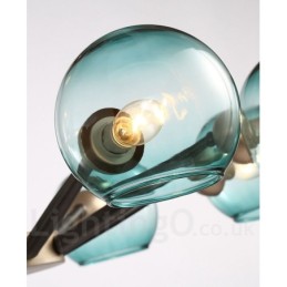 レトロ ヴィンテージ マジック ビーン 素朴なシャンデリア マルチカラー ガラスシェード付き