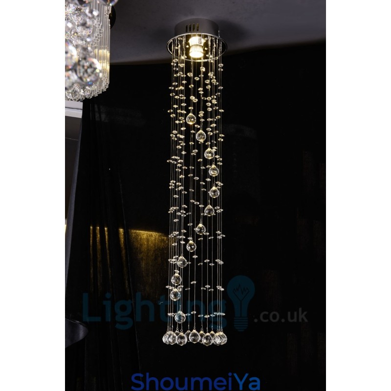 1 ライト 安価 モダン K9 クリスタル ラウンド フラッシュ マウント シーリング ライト