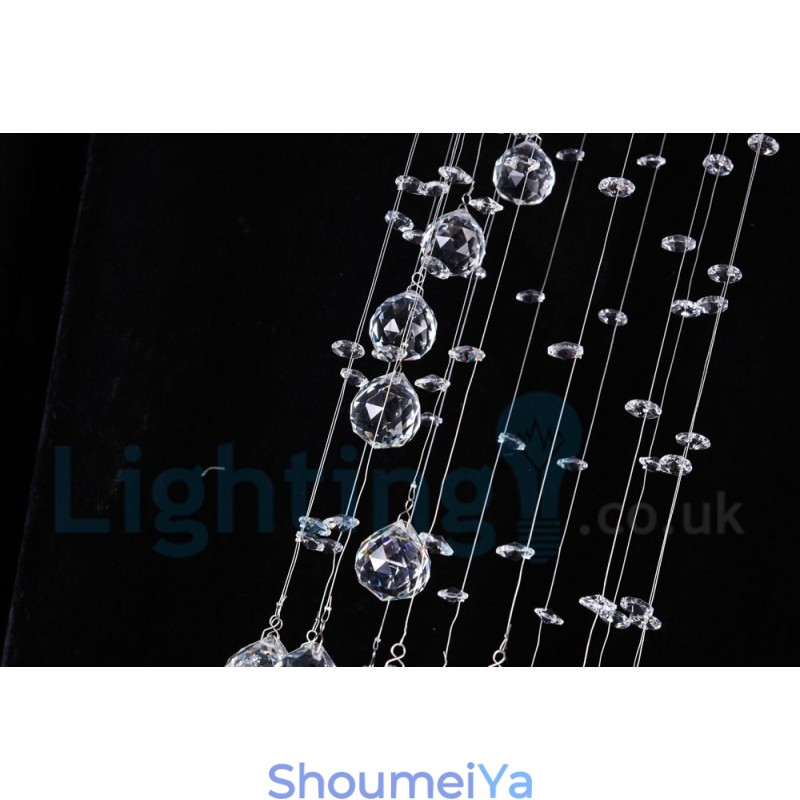 1 ライト 安価 モダン K9 クリスタル ラウンド フラッシュ マウント シーリング ライト