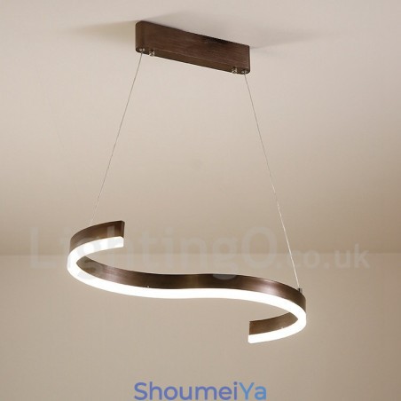 調光可能なリモコン付きリニアペンダントライト モダンデザイン