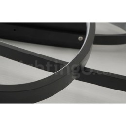 調光可能な楕円形のモダンで現代的なアルミ製天井ライト。リビングルームやベッドルームにフラッシュマウントランプ。壁ライトとしても使用可能。