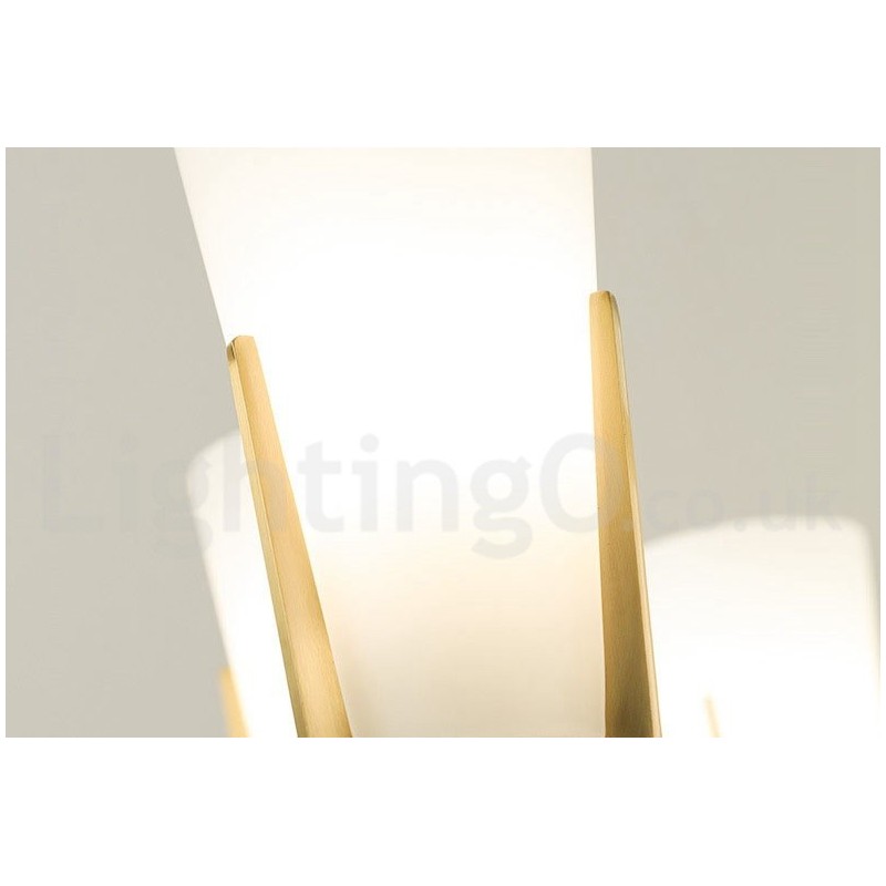 レトロ ヴィンテージ 真鍮 クリスタル ペンダント キャンドル シャンデリア ガラスシェード付き