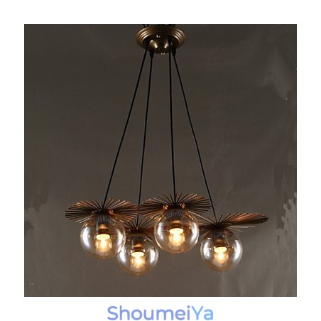 アートガラスボールラウンドビーンストークシャンデリア